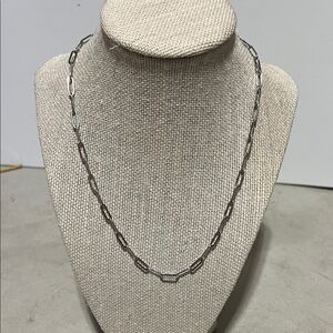 Elegant Silver Chain Necklace